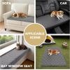 image:imageHVERSAILTEX Chenille Couch Cover for Dogs Washable Soft Fuzzy Chaise Cover Sectional Couch Covers for L Shaped Sofa Both LeftRight Thick Pet Couch Cover Protector NonSlipStone Blue 34 x 68Light Grey
