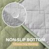 image:imageHVERSAILTEX Chenille Couch Cover for Dogs Washable Soft Fuzzy Chaise Cover Sectional Couch Covers for L Shaped Sofa Both LeftRight Thick Pet Couch Cover Protector NonSlipStone Blue 34 x 68Tender Green
