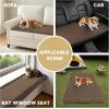 image:imageHVERSAILTEX Chenille Couch Cover for Dogs Washable Soft Fuzzy Chaise Cover Sectional Couch Covers for L Shaped Sofa Both LeftRight Thick Pet Couch Cover Protector NonSlipStone Blue 34 x 68Coco Mocha