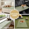 image:imageHVERSAILTEX Chenille Couch Cover for Dogs Washable Soft Fuzzy Chaise Cover Sectional Couch Covers for L Shaped Sofa Both LeftRight Thick Pet Couch Cover Protector NonSlipStone Blue 34 x 68Tender Green
