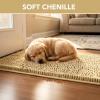 image:imageHVERSAILTEX Dog Door Mat for Muddy Paws Absorbent Dirt Trapper Non Slip Quick Dry Washable Chenille Mats for Dogs Entry Rug for Indoor Outdoor Chocolate 24 x 36Beige