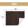 image:imageHVERSAILTEX Dog Door Mat for Muddy Paws Absorbent Dirt Trapper Non Slip Quick Dry Washable Chenille Mats for Dogs Entry Rug for Indoor Outdoor Chocolate 24 x 36Chocolate