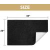 image:imageHVERSAILTEX Dog Door Mat for Muddy Paws Absorbent Dirt Trapper Non Slip Quick Dry Washable Chenille Mats for Dogs Entry Rug for Indoor Outdoor Chocolate 24 x 36Black