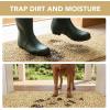 image:imageHVERSAILTEX Dog Door Mat for Muddy Paws Absorbent Dirt Trapper Non Slip Quick Dry Washable Chenille Mats for Dogs Entry Rug for Indoor Outdoor Chocolate 24 x 36Beige