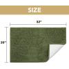 image:imageHVERSAILTEX Dog Door Mat for Muddy Paws Absorbent Dirt Trapper Non Slip Quick Dry Washable Chenille Mats for Dogs Entry Rug for Indoor Outdoor Chocolate 24 x 36Green