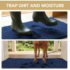 image:imageHVERSAILTEX Dog Door Mat for Muddy Paws Absorbent Dirt Trapper Non Slip Quick Dry Washable Chenille Mats for Dogs Entry Rug for Indoor Outdoor Chocolate 24 x 36Navy