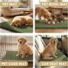 image:imageHVERSAILTEX Dog Door Mat for Muddy Paws Absorbent Dirt Trapper Non Slip Quick Dry Washable Chenille Mats for Dogs Entry Rug for Indoor Outdoor Chocolate 24 x 36Green
