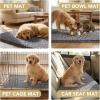 image:imageHVERSAILTEX Dog Door Mat for Muddy Paws Absorbent Dirt Trapper Non Slip Quick Dry Washable Chenille Mats for Dogs Entry Rug for Indoor Outdoor Chocolate 24 x 36Grey