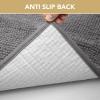 image:imageHVERSAILTEX Dog Door Mat for Muddy Paws Absorbent Dirt Trapper Non Slip Quick Dry Washable Chenille Mats for Dogs Entry Rug for Indoor Outdoor Chocolate 24 x 36Grey