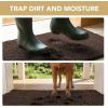 image:imageHVERSAILTEX Dog Door Mat for Muddy Paws Absorbent Dirt Trapper Non Slip Quick Dry Washable Chenille Mats for Dogs Entry Rug for Indoor Outdoor Chocolate 24 x 36Chocolate
