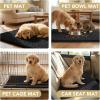 image:imageHVERSAILTEX Dog Door Mat for Muddy Paws Absorbent Dirt Trapper Non Slip Quick Dry Washable Chenille Mats for Dogs Entry Rug for Indoor Outdoor Chocolate 24 x 36Black