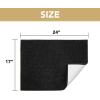 image:imageHVERSAILTEX Dog Door Mat for Muddy Paws Absorbent Dirt Trapper Non Slip Quick Dry Washable Chenille Mats for Dogs Entry Rug for Indoor Outdoor Chocolate 24 x 36Black