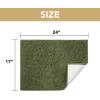 image:imageHVERSAILTEX Dog Door Mat for Muddy Paws Absorbent Dirt Trapper Non Slip Quick Dry Washable Chenille Mats for Dogs Entry Rug for Indoor Outdoor Chocolate 24 x 36Green
