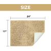 image:imageHVERSAILTEX Dog Door Mat for Muddy Paws Absorbent Dirt Trapper Non Slip Quick Dry Washable Chenille Mats for Dogs Entry Rug for Indoor Outdoor Chocolate 24 x 36Beige