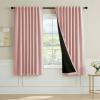image:imageHVERSAILTEX Blackout Curtains 84 Inch Length 2 Panels Set for Living Room Bedroom Back Tab Pinch Pleated Thermal Insulated Room Darkening Light Blocking Curtains with Hooks Pumice StoneBaby Pink
