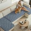 image:imageHVERSAILTEX Chenille Couch Cover for Dogs Washable Soft Fuzzy Chaise Cover Sectional Couch Covers for L Shaped Sofa Both LeftRight Thick Pet Couch Cover Protector NonSlipStone Blue 34 x 68Stone Blue