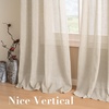 image:imageHVERSAILTEX Linen Curtains Natural Linen SemiSheer Curtains Nickel Grommet Privacy Added Premium Soft Rich Material Linen Curtain Panels for Bedroom  52x84 Inch  TurquoiseLinen