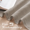 image:imageHVERSAILTEX Linen Curtains Natural Linen SemiSheer Curtains Nickel Grommet Privacy Added Premium Soft Rich Material Linen Curtain Panels for Bedroom  52x84 Inch  TurquoiseTaupe