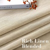 image:imageHVERSAILTEX Linen Curtains Natural Linen SemiSheer Curtains Nickel Grommet Privacy Added Premium Soft Rich Material Linen Curtain Panels for Bedroom  52x84 Inch  TurquoiseButter