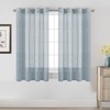 image:imageHVERSAILTEX Linen Curtains Natural Linen SemiSheer Curtains Nickel Grommet Privacy Added Premium Soft Rich Material Linen Curtain Panels for Bedroom  52x84 Inch  TurquoiseTeal