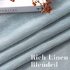 image:imageHVERSAILTEX Linen Curtains Natural Linen SemiSheer Curtains Nickel Grommet Privacy Added Premium Soft Rich Material Linen Curtain Panels for Bedroom  52x84 Inch  TurquoiseTeal