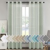 image:imageHVERSAILTEX Linen Curtains Natural Linen SemiSheer Curtains Nickel Grommet Privacy Added Premium Soft Rich Material Linen Curtain Panels for Bedroom  52x84 Inch  TurquoiseSage
