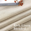 image:imageHVERSAILTEX Linen Curtains Natural Linen SemiSheer Curtains Nickel Grommet Privacy Added Premium Soft Rich Material Linen Curtain Panels for Bedroom  52x84 Inch  TurquoiseLinen