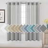 image:imageHVERSAILTEX Linen Curtains Natural Linen SemiSheer Curtains Nickel Grommet Privacy Added Premium Soft Rich Material Linen Curtain Panels for Bedroom  52x84 Inch  TurquoiseGrey