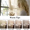 image:imageHVERSAILTEX Linen Curtains Natural Linen SemiSheer Curtains Nickel Grommet Privacy Added Premium Soft Rich Material Linen Curtain Panels for Bedroom  52x84 Inch  TurquoiseButter