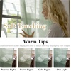 image:imageHVERSAILTEX Linen Curtains Natural Linen SemiSheer Curtains Nickel Grommet Privacy Added Premium Soft Rich Material Linen Curtain Panels for Bedroom  52x84 Inch  TurquoiseSage