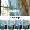 image:imageHVERSAILTEX Linen Curtains Natural Linen SemiSheer Curtains Nickel Grommet Privacy Added Premium Soft Rich Material Linen Curtain Panels for Bedroom  52x84 Inch  TurquoiseTurquoise