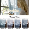 image:imageHVERSAILTEX Linen Curtains Natural Linen SemiSheer Curtains Nickel Grommet Privacy Added Premium Soft Rich Material Linen Curtain Panels for Bedroom  52x84 Inch  TurquoiseTeal