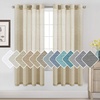 image:imageHVERSAILTEX Linen Curtains Natural Linen SemiSheer Curtains Nickel Grommet Privacy Added Premium Soft Rich Material Linen Curtain Panels for Bedroom  52x84 Inch  TurquoiseButter
