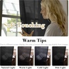 image:imageHVERSAILTEX Linen Curtains Natural Linen SemiSheer Curtains Nickel Grommet Privacy Added Premium Soft Rich Material Linen Curtain Panels for Bedroom  52x84 Inch  TurquoiseBlack