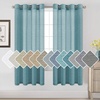 image:imageHVERSAILTEX Linen Curtains Natural Linen SemiSheer Curtains Nickel Grommet Privacy Added Premium Soft Rich Material Linen Curtain Panels for Bedroom  52x84 Inch  TurquoiseTurquoise