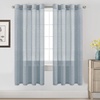 image:imageHVERSAILTEX Linen Curtains Natural Linen SemiSheer Curtains Nickel Grommet Privacy Added Premium Soft Rich Material Linen Curtain Panels for Bedroom  52x84 Inch  TurquoiseTeal