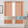 image:imageHVERSAILTEX Linen Curtains Natural Linen SemiSheer Curtains Nickel Grommet Privacy Added Premium Soft Rich Material Linen Curtain Panels for Bedroom  52x84 Inch  TurquoiseOrange