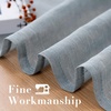 image:imageHVERSAILTEX Linen Curtains Natural Linen SemiSheer Curtains Nickel Grommet Privacy Added Premium Soft Rich Material Linen Curtain Panels for Bedroom  52x84 Inch  TurquoiseTeal