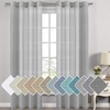 image:imageHVERSAILTEX Linen Curtains Natural Linen SemiSheer Curtains Nickel Grommet Privacy Added Premium Soft Rich Material Linen Curtain Panels for Bedroom  52x84 Inch  TurquoiseDove