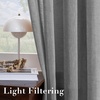 image:imageHVERSAILTEX Linen Curtains Natural Linen SemiSheer Curtains Nickel Grommet Privacy Added Premium Soft Rich Material Linen Curtain Panels for Bedroom  52x84 Inch  TurquoiseCharcoal Grey