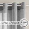 image:imageHVERSAILTEX Linen Curtains Natural Linen SemiSheer Curtains Nickel Grommet Privacy Added Premium Soft Rich Material Linen Curtain Panels for Bedroom  52x84 Inch  TurquoiseDove