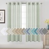 image:imageHVERSAILTEX Linen Curtains Natural Linen SemiSheer Curtains Nickel Grommet Privacy Added Premium Soft Rich Material Linen Curtain Panels for Bedroom  52x84 Inch  TurquoiseSage