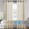 image:imageHVERSAILTEX Linen Curtains Natural Linen SemiSheer Curtains Nickel Grommet Privacy Added Premium Soft Rich Material Linen Curtain Panels for Bedroom  52x84 Inch  TurquoiseButter