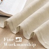 image:imageHVERSAILTEX Linen Curtains Natural Linen SemiSheer Curtains Nickel Grommet Privacy Added Premium Soft Rich Material Linen Curtain Panels for Bedroom  52x84 Inch  TurquoiseLinen