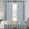 image:imageHVERSAILTEX Linen Curtains Natural Linen SemiSheer Curtains Nickel Grommet Privacy Added Premium Soft Rich Material Linen Curtain Panels for Bedroom  52x84 Inch  TurquoiseTeal