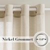 image:imageHVERSAILTEX Linen Curtains Natural Linen SemiSheer Curtains Nickel Grommet Privacy Added Premium Soft Rich Material Linen Curtain Panels for Bedroom  52x84 Inch  TurquoiseLinen