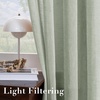 image:imageHVERSAILTEX Linen Curtains Natural Linen SemiSheer Curtains Nickel Grommet Privacy Added Premium Soft Rich Material Linen Curtain Panels for Bedroom  52x84 Inch  TurquoiseSage