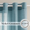 image:imageHVERSAILTEX Linen Curtains Natural Linen SemiSheer Curtains Nickel Grommet Privacy Added Premium Soft Rich Material Linen Curtain Panels for Bedroom  52x84 Inch  TurquoiseTurquoise