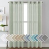 image:imageHVERSAILTEX Linen Curtains Natural Linen SemiSheer Curtains Nickel Grommet Privacy Added Premium Soft Rich Material Linen Curtain Panels for Bedroom  52x84 Inch  TurquoiseSage