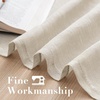 image:imageHVERSAILTEX Linen Curtains Natural Linen SemiSheer Curtains Nickel Grommet Privacy Added Premium Soft Rich Material Linen Curtain Panels for Bedroom  52x84 Inch  TurquoiseNatural